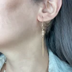 سرویس طلا زنانه مروارید شل کد 1101
