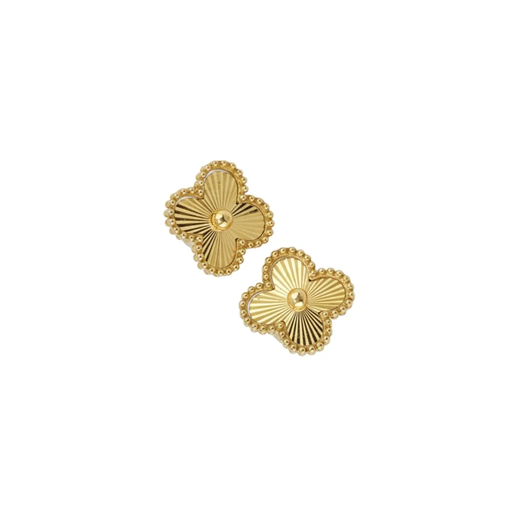 گوشواره میخی طلا زنانه طرح ونکلیف کد 3110