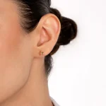 گوشواره میخی طلا زنانه ستاره دریایی کد 3145